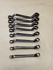 Snap-On Tools USA XS609A 8pc SAE Offset Short Box Wrench Set INDUSTRIAL *RARE!*