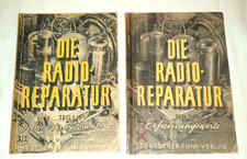 Die Radioreparatur Teil 1 und Teil 2 org  B.F. Nieden 1948 Volksempfänger Röhren