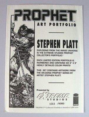 PROPHET ART PORTFOLIO - STEPHEN PLATT 6 LIMITED EDITION 6 X 9 INCH COLOUR PRINTS