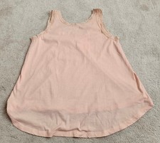 THE GREAT Lace Slouch Sleep Tank For Women Size 0 Rose Dust