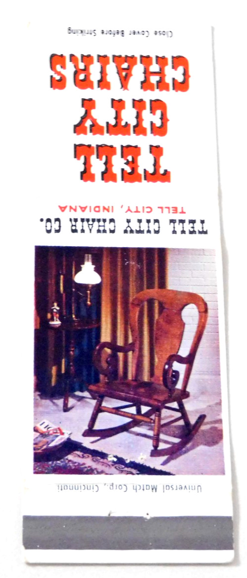 TELL CITY CHAIRS MATCHBOOK COVER * TELL CITY, INDIANA