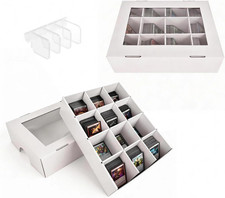 Window Boxes 3200 Visible Trading Card Storage Box Count Collector Cards Box Wh