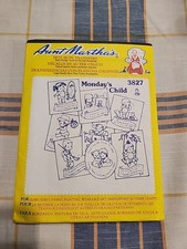 Aunt Martha's Hot Iron Transfers - 3827 Monday's Child - New