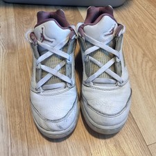 Air Jordan 5 Retro White Pink Youth Sneakers Shoes Size 4.5Y