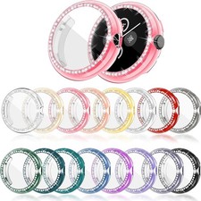 16-Pack Bling Case for Google Pixel Watch 41mm TPU Glitter Screen Protector