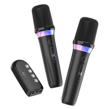 2X( Microphone 3.5mm AUX Amplifier Host Portable for Karaoke KTV Home F2Z5)8344