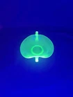 Vintage Depression Glass Candy Dish Uranium Glow