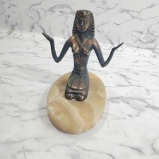 Egyptian Metal Cleopatra Statue Isis Female G...