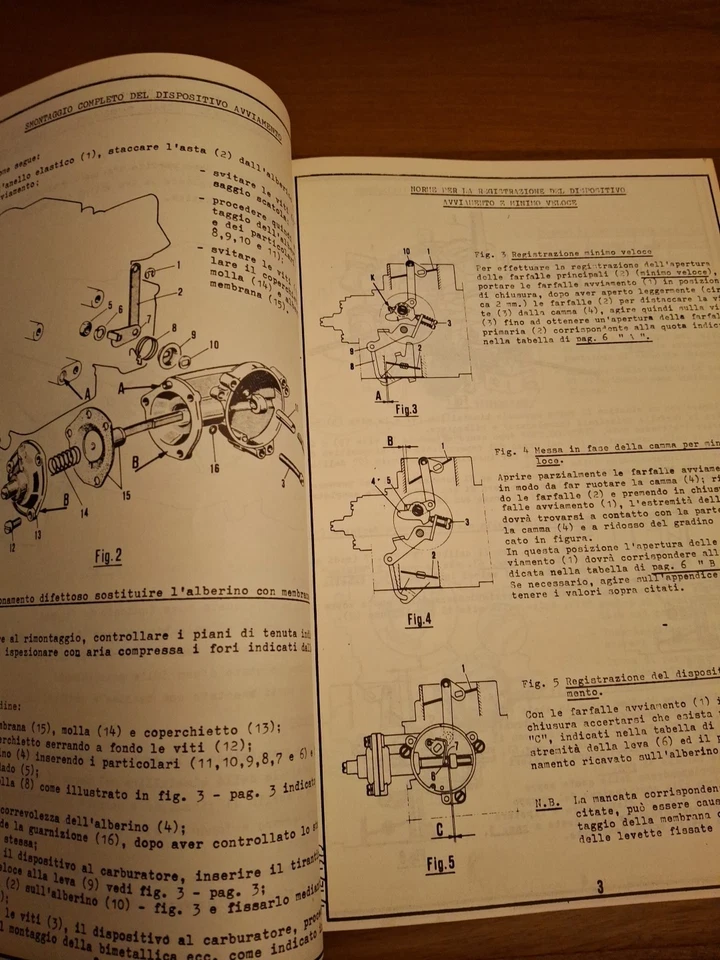 CARBURATORI E. WEBER- TIPO 32/36 DGAV PER FORD TAUNUS CAPRI GRANADA DIANA 2000 - Immagine 3 di 4