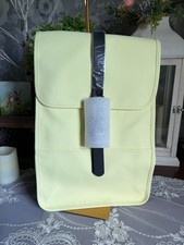 NWT RAINS Straw Yellow Minimalist Backpack wi...