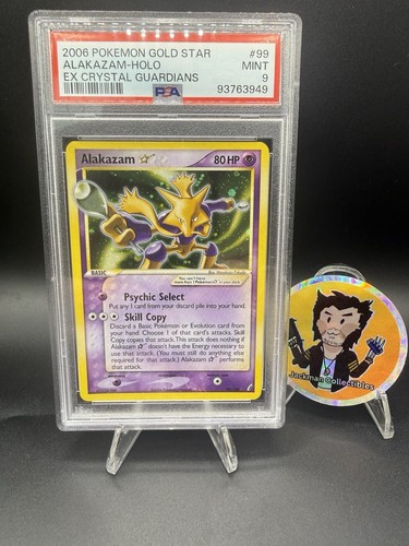 Alakazam Gold Star #99/100 EX Crystal Guardians Pokemon 2006 PSA 9 - NEW CERT
