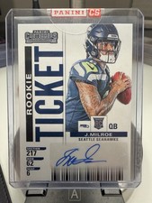 2025 Panini Select Jalen Milroe Contenders Rookie Ticket Auto Sealed RC #37