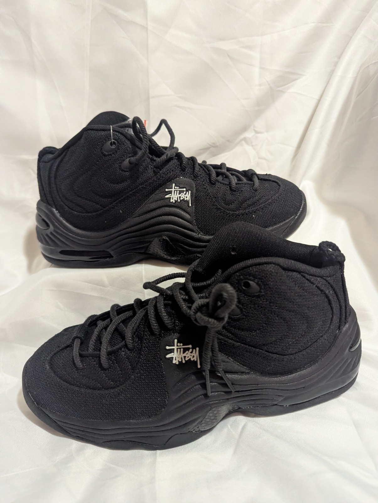 Nike Air Penny 2 Stussy Triple Black Mens Size 7 Casual Sneakers Shoes NEW ☑️ thumbnail 7