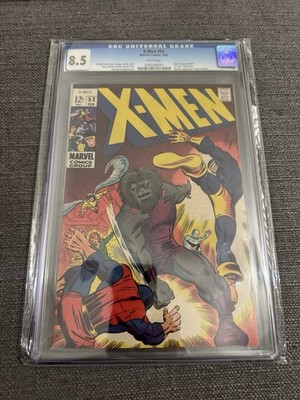 X-Men #53 Marvel 1969 1st Barry Windsor-Smith US Work CGC 8.5