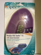 Apex Weekly XL Pill Turtle Medication Alarm Reminder Medicine Holder organizer