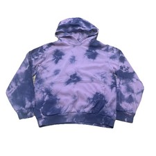Nike Sportswear Club Fleece Youth Pullover Hoodie Size L Purple Tie Dye Athletic
