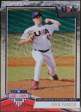2019 Panini USA Baseball Stars & Stripes - Longevity Baseball Drew Parrish #2 NM