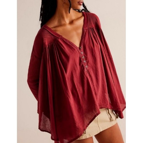 Top tunica lirico Free People XS blusa nera asimmetrica strega capricciosa nuovo con etichette - Foto 2 di 10