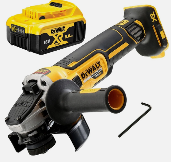 Dewalt DCG405N 18v XR Brushless Cordless 125mm Angle Grinder +DCB184 5ah Battery
