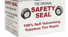 1 Box of 60 Plugs Total Safety Seal Tire Plugs Tire Repair Brown, 4" Safety Seal