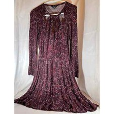 Soft & Sexy American Eagle Outfitters Womens Sz Small Dress Bell Sleeve Maroon