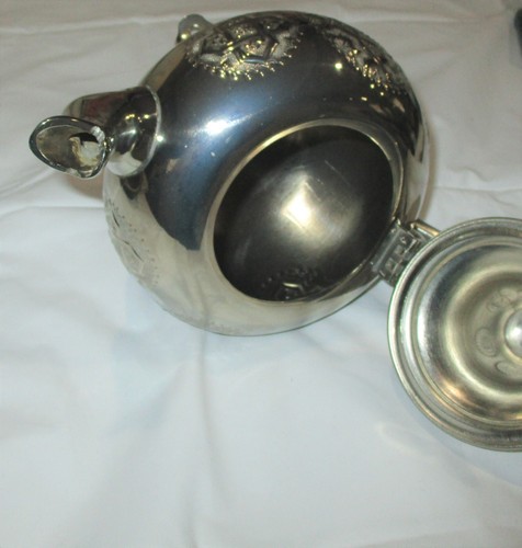 Vintage PH Double Lion Silverplate Tea Pot Beautiful & Ornate - Picture 9 of 9