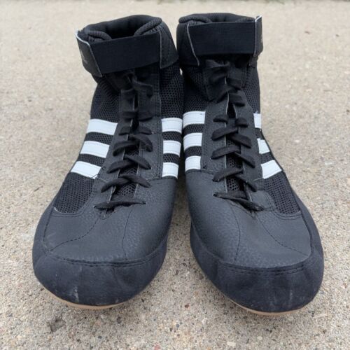 Adidas Wrestling Shoes - Havoc HVC - Black White - Mens Size 11 - AQ3325 - Picture 2 of 8