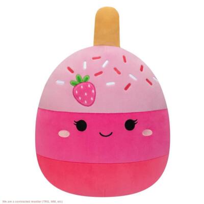 Squishmallows 11'' Pama the Pink Strawberry Cake Pop Plush Toy