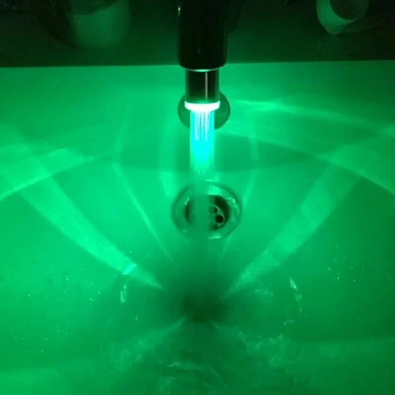 Embout Robinet Lumineux LED 7 Couleurs Raccord Lumière Joint Filtre Mitigeur - Photo 4/4