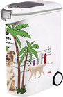 Curver PetLife Dog Food Wheeled Container 20kg 54L Odour Resistant 28x49x61 cm