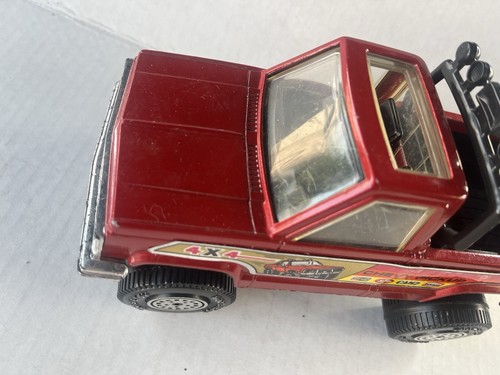 Tootsie Toy Red Chevy 4X4 Pickup Truck S-10 Pressed Steel 1/24 Scale Vintage - Picture 2 of 14