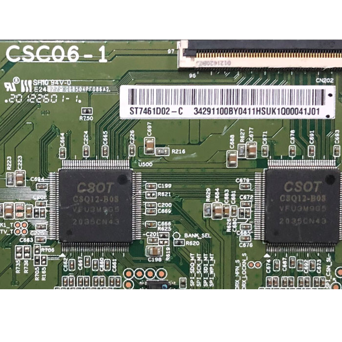 CSOT CSC06-1 ST7461D02-C 34291100BY T-con Board For TCL CSOT CSC06-1 ST7461D02-C 34291100BY T-con Board For TCL