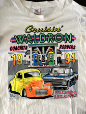 1994 Vintage Hot Rod Shirt XXL White Neon Graphic Single Stitch FotL Made in USA