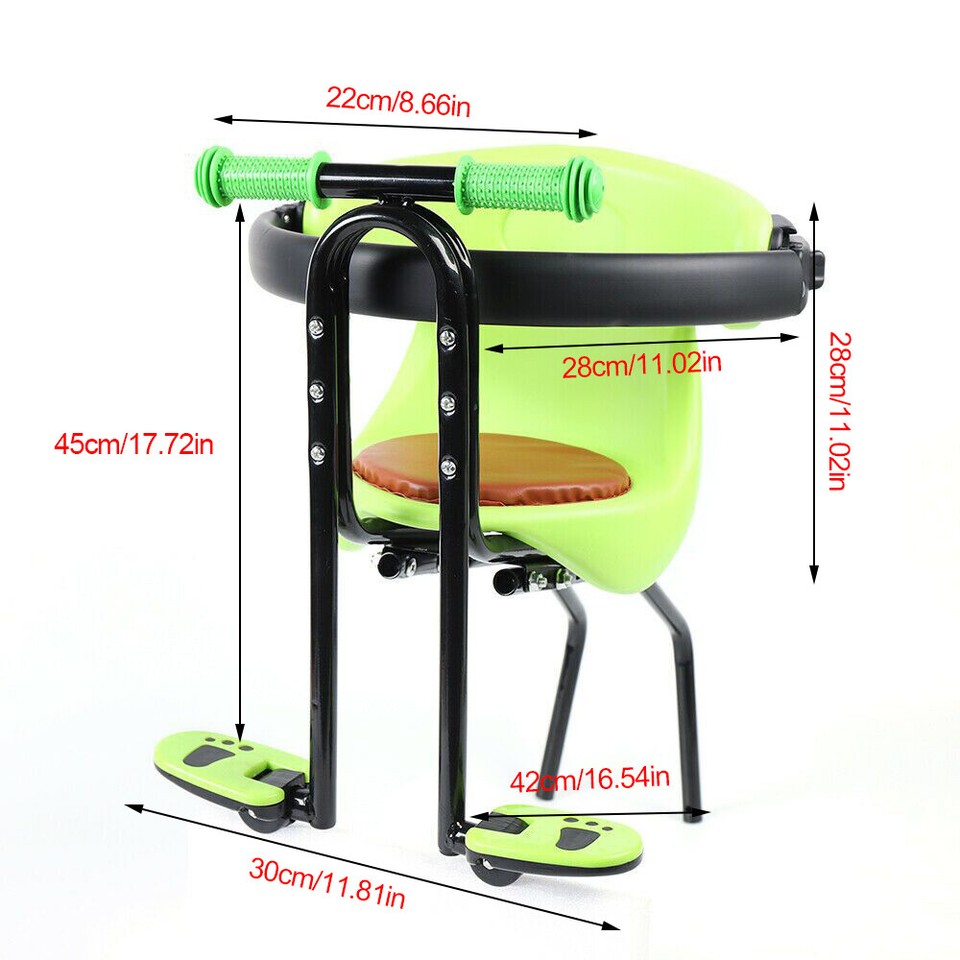 Front Bicycle Seat Kids Safety Saddle Child Bicycle Seat With Handrail