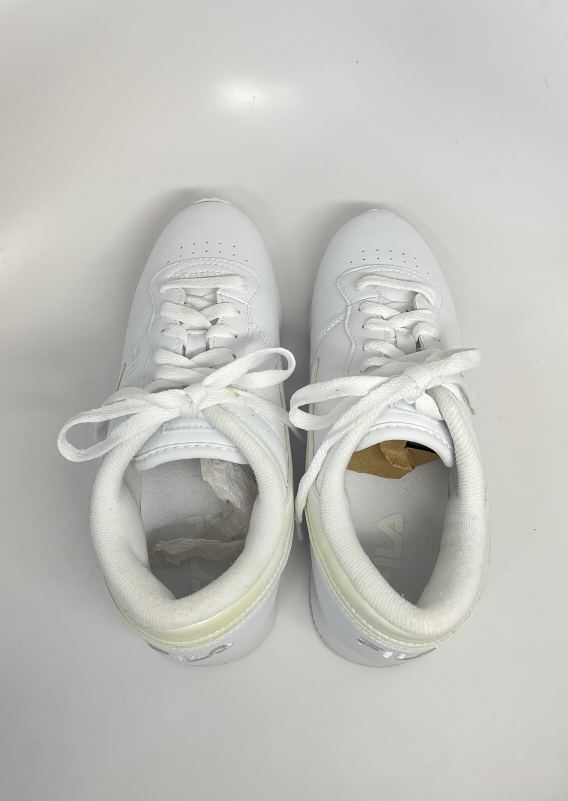 FILA Womenâs Classic Walking White Leather Sneaker Shoes 5SC60508-100 Size 7 | eBay