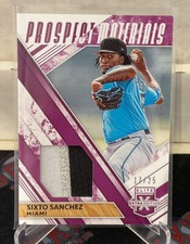 2019 Panini Elite Extra Edition Sixto Sanchez Prospect Materials Patch /25
