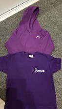 Name MIA Gym Hoodie and T SHIRT AGE 3-4 Name MIA  Majestic Gymnastics