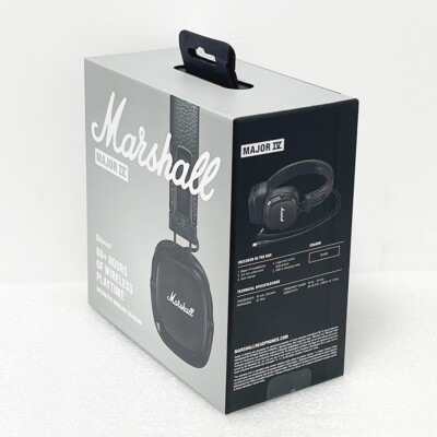 Marshall Major IV 4 Bluetooth On-Ear Headphone with wireless charging Black