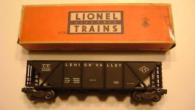 Lionel  6436-1 Black Lehigh Valley Quad Hopper-mint-original box