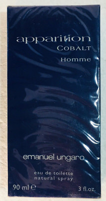 Apparition Cobalt Emanuel Ungaro for Men Eau de Toilette 90ml New Sealed Box