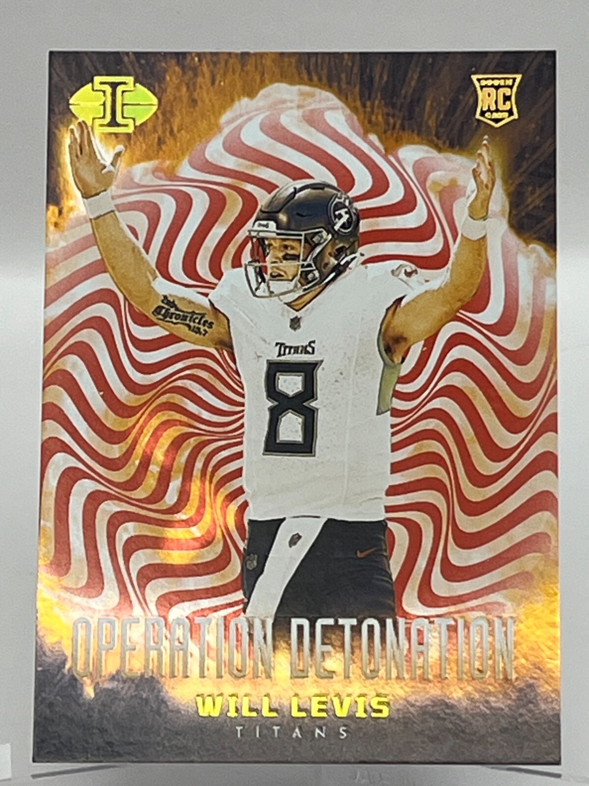 2023 Panini Illusions Football RC 24 Will Levis Operation Detonation SP Red #/75