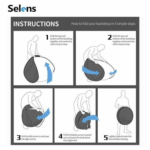 Selens Collapsible Soft Reflector Diffuser Cloth Disc Panel Studio Light White - Picture 6 of 6