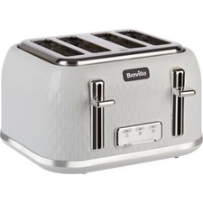 Breville VTT911 Curve 4 Slice Toaster White