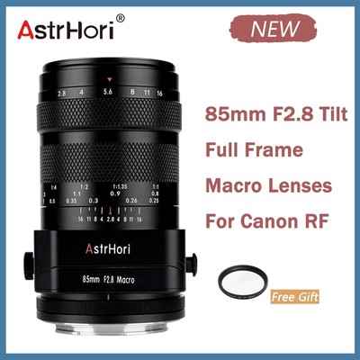 AstrHori 85mm F2.8 Full Frame Tilt Macro Lens For Canon RF mount R7 EOS R