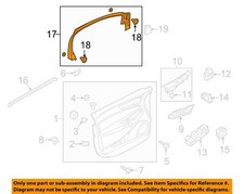 Ford Oem 15-23 Edge Front Door Interior Trim-window Molding Ft4z5851752aa