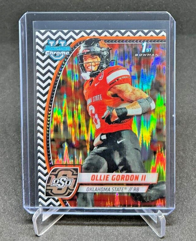 2024 Bowman Chrome U OLLIE GORDON II 1st Black & White Stealth 44/48 #197