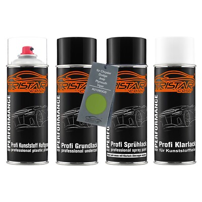 Lack Spraydosen Set Kunststoff für Chrysler Dodge AU109GGS Snakeskin Green Perl