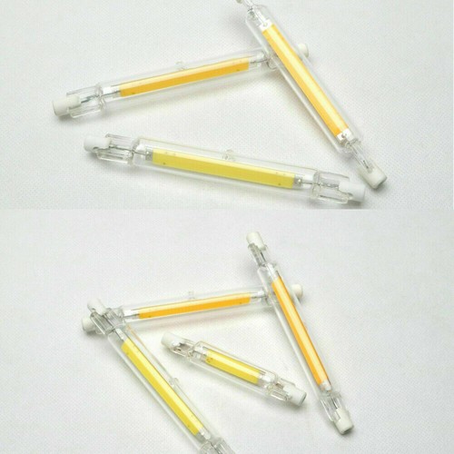 1-5X LED R7s 78mm 118mm Tubo de Vidrio Bombilla COB Reemplazar Lámpara Halógena Regulable DE - Imagen 7 de 7