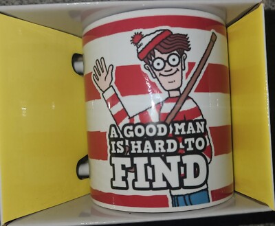   Where s Waldo Coffee/tea Mug  A Good Man Is Hard To Find  New In Box 11 Oz.