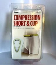 Franklin Compression Short & Cup Flexpro Size Youth S/M 21"-24" Waist New